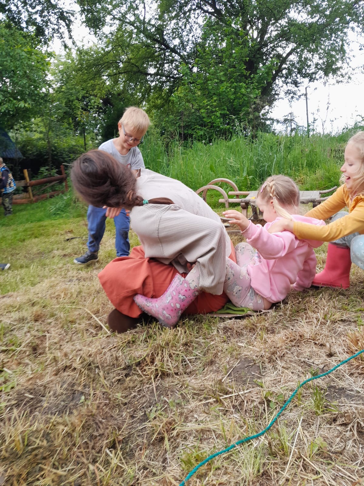 Děti při komunitní akci